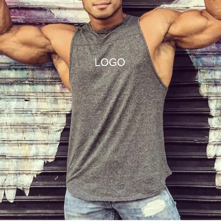 OEM custom gym vest loose men stringer tank top bodybuilding