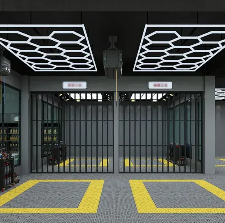 Wholesale honeycomb car parking garage lights hex led garage lights ceiling hexagon garage light