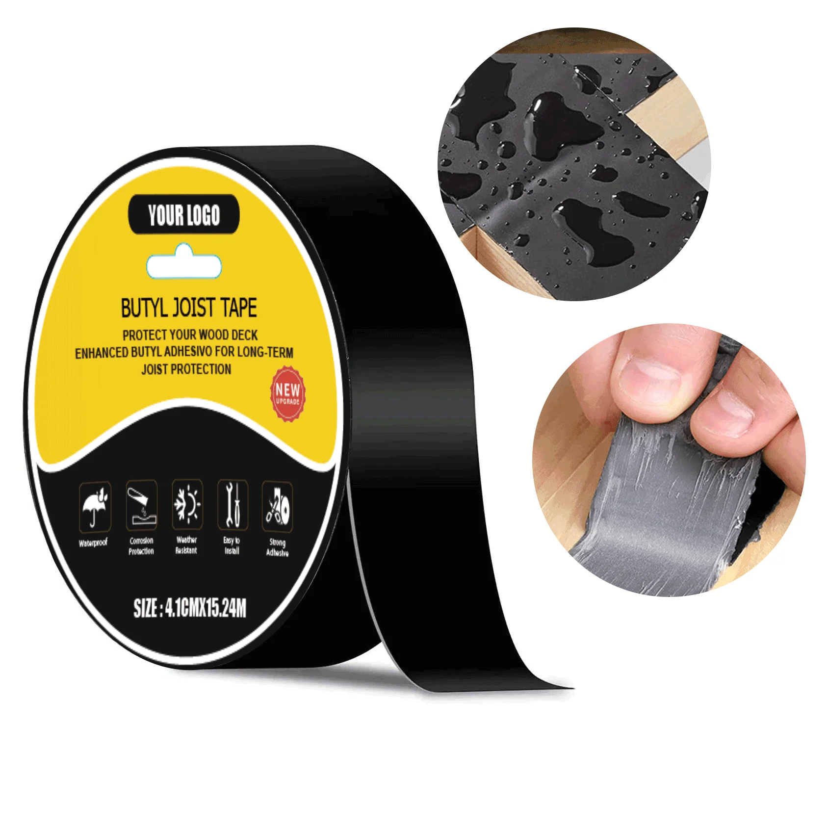 ANTI Custom Branded Deck Joist Tape Butyl Protective Wood Deck Joist Repair Waterproof Anticorrosive Tape