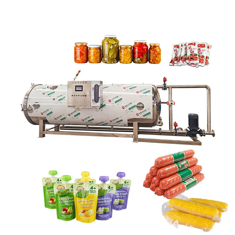 Horizontal Cylindrical Pressure Steam Autoclave/Mushroom Pouch Sterilization Machine Sterilizer
