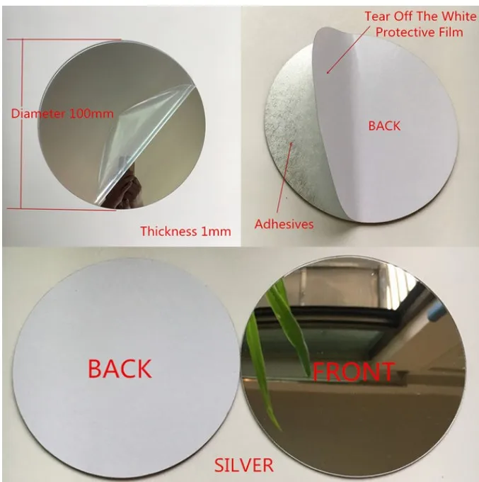 Oujia Exporter Manufacturer   3mm Thick 4x8ft PMMA Color Mirror Acrilico Board Silver Gold Rose Mirror Acrylic Sheet