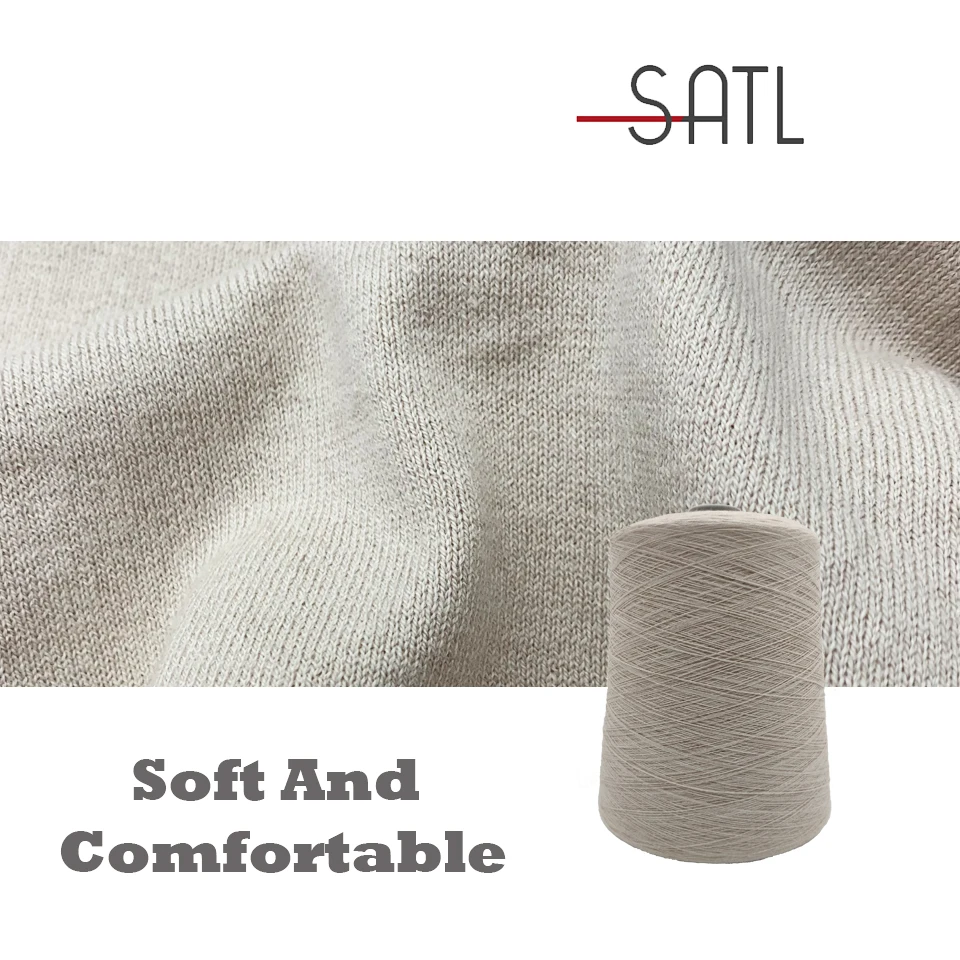 China Factory Hot Sale 2/30nm 70% Organic Cotton 30% Recycled Polyester Blended Yarn With Soft Feeling For Sweaters