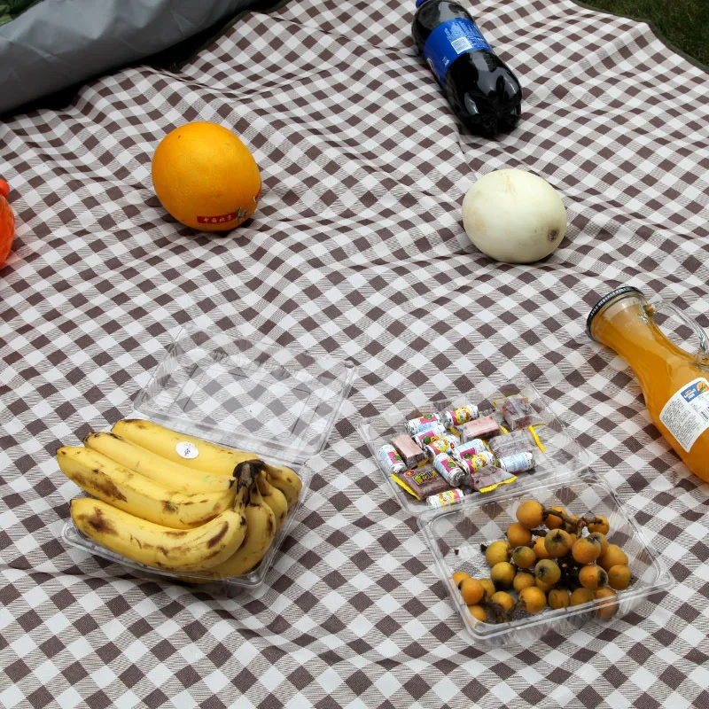 Factory Direct High Quality Polyester Wholesale Foldable Portable Extra Large Striped Waterproof Outdoor Picnic Mat Blanket