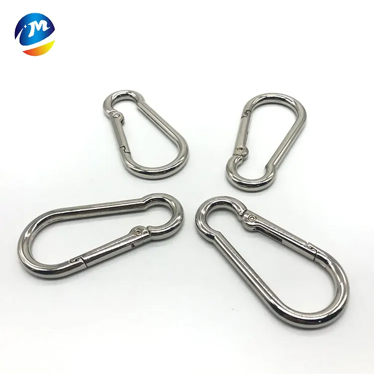 metal climbing buckle locking carabiners zinc alloy carabiner spring snap hook