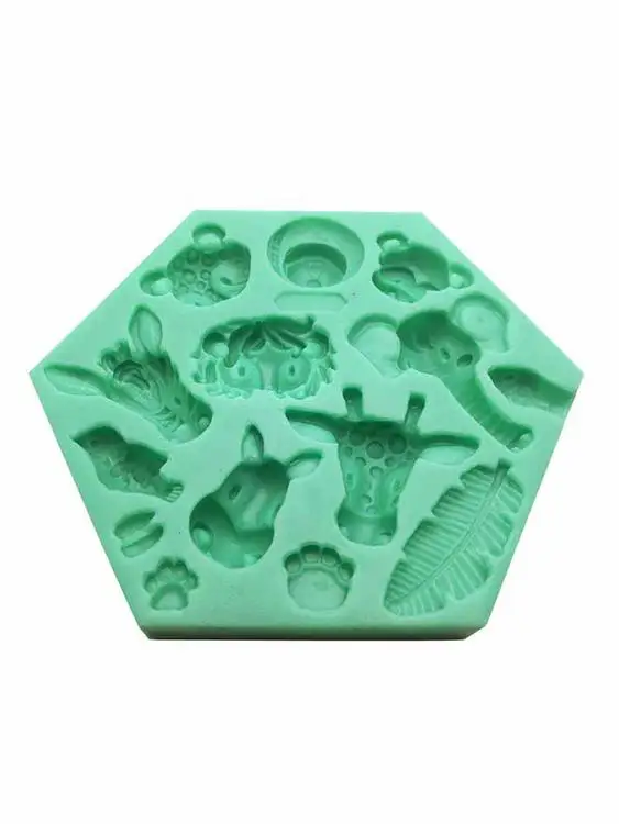 
Gypsum Aromatherapy Silicone Mold Kitchen Baking Supplies Animal Shape Chocolate Mold Reusable Cake Decoration Mold 