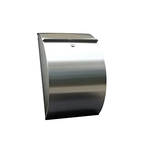 
Modern residential stainless mailboxes with post 