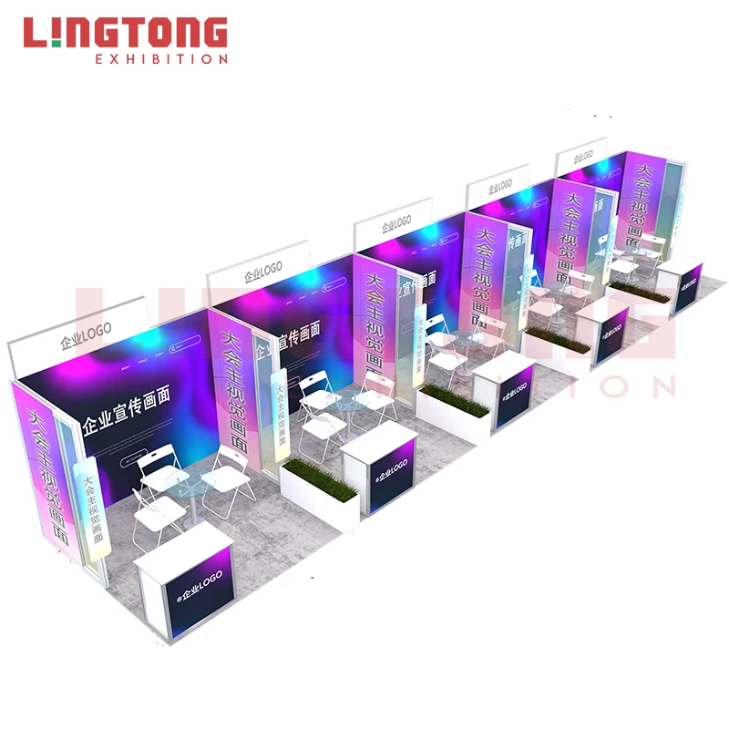 New design customized aluminum extrusion fabric booth stand for tradeshow and Expo