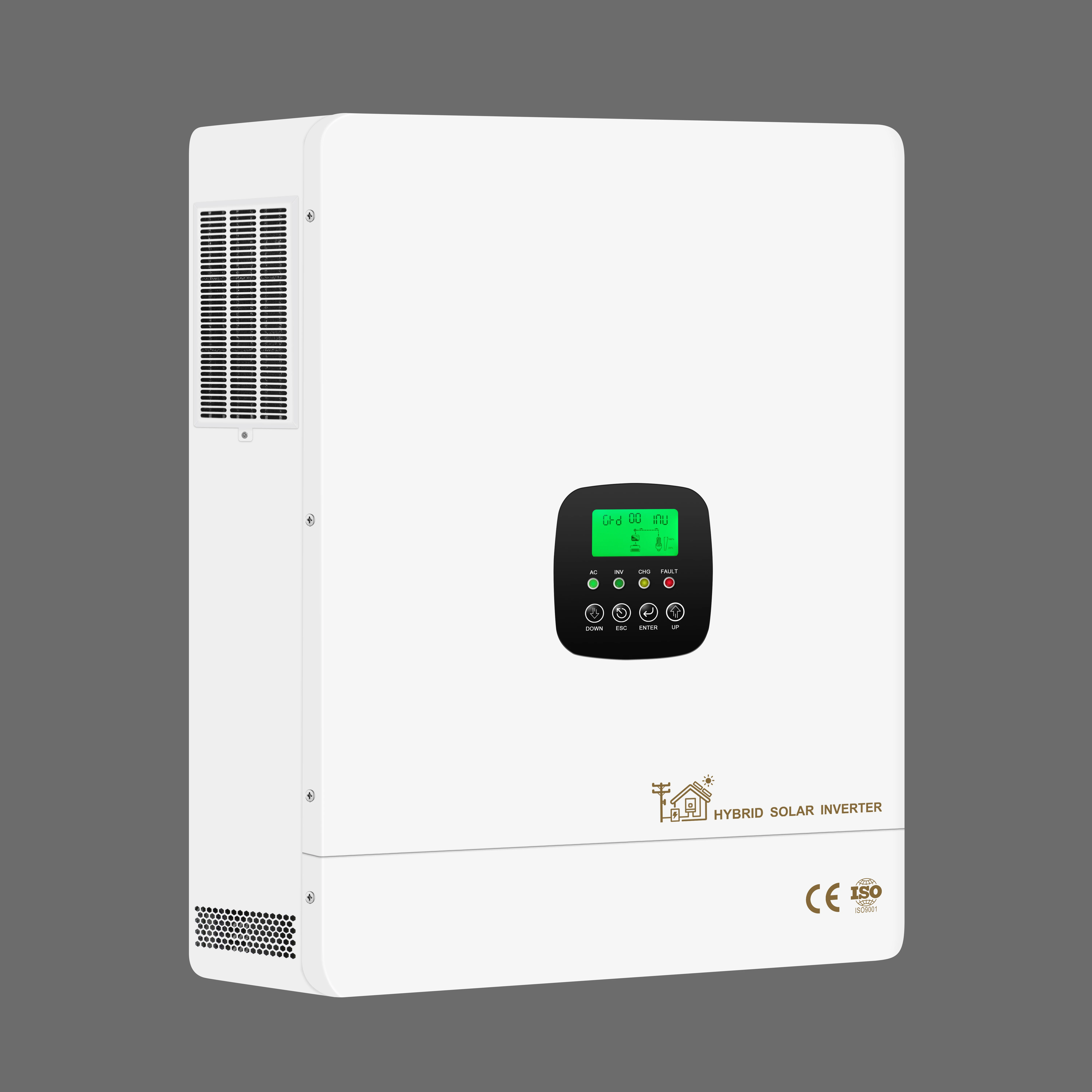 Pure Sine Wave Power Inverter HF3.3kw 4.3kw 8.3kw 10.3kw 12V 24V 48V DC 230V 220V AC Hybrid Solar MPPT Grid WiFi Single