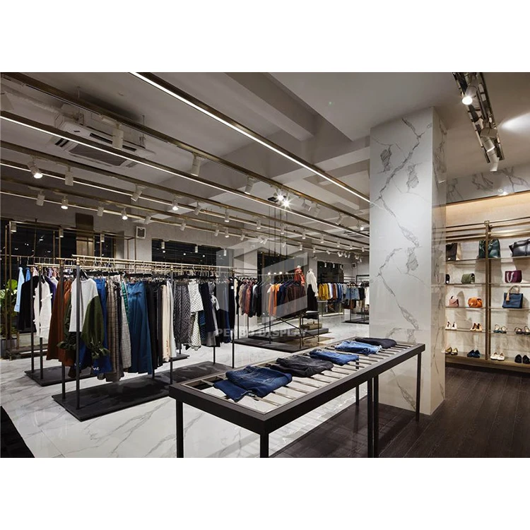 Commercial Fashion Retail Decoration Display Stand Boutique Clothes Rack Shop Fittings