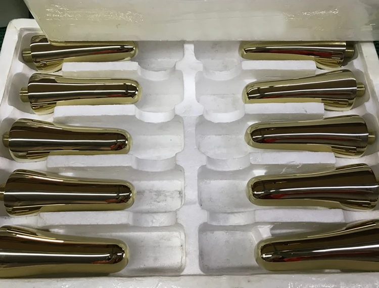 Round Bathroom Fittings Bathtub Spout Chrome Wall Mount Bathtub Copper Bath Spout for Bathroom Wall Concealed Spout