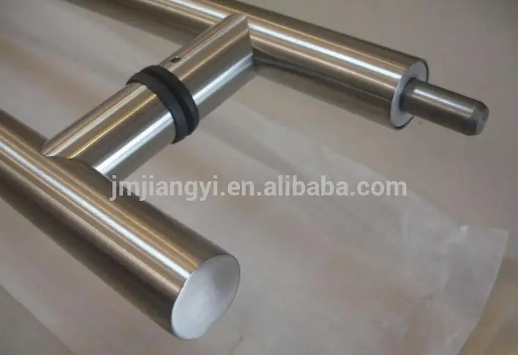 Hotel Glass Door Round Tubular  Stainless Steel Door Lock Handles Glass Door Customized Handles