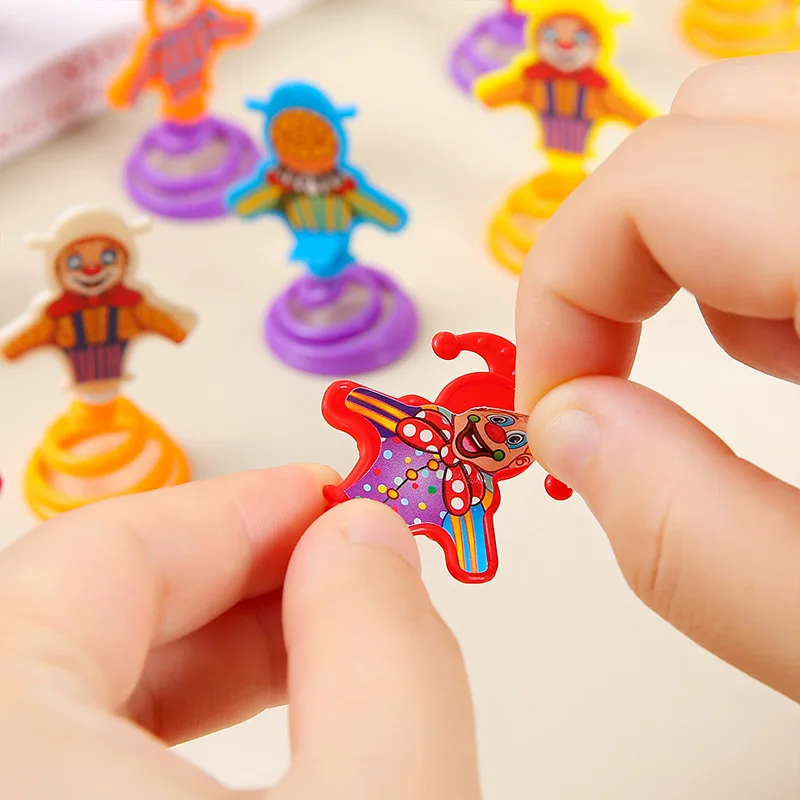 Hotsale Bulk Mini Spring Clown Figures Toys For Vending Capsule Classroom Prize Mini Spring Clown Figures Toys
