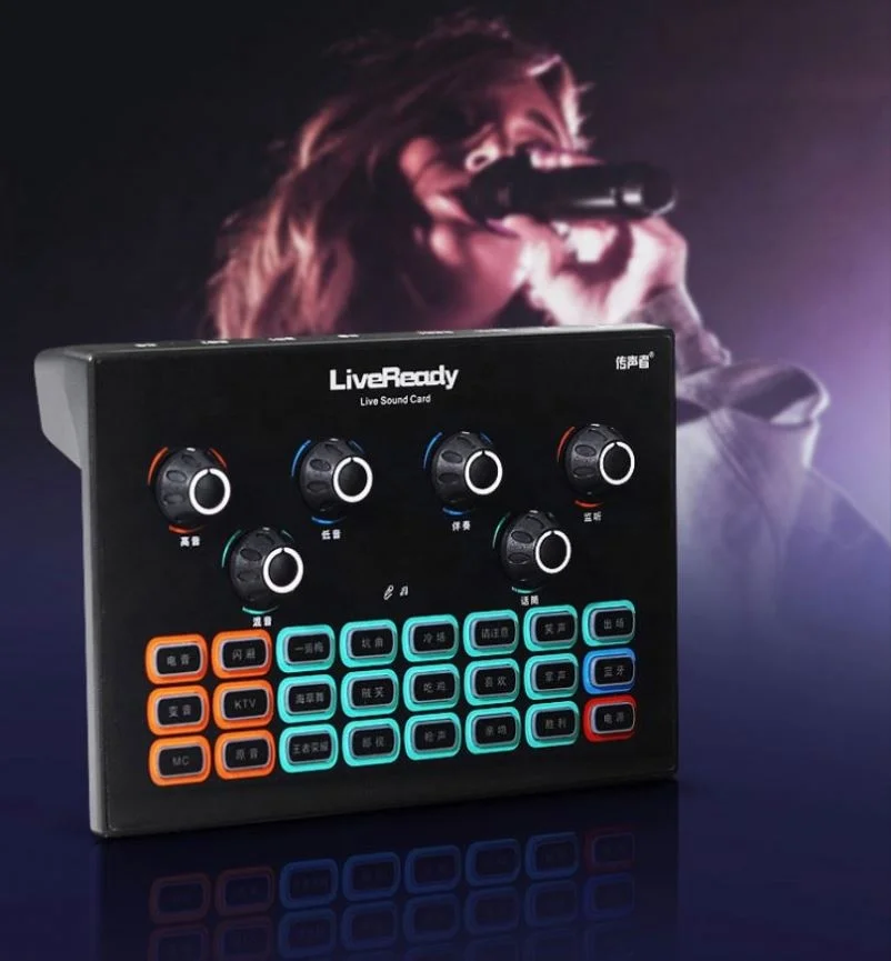 Хорошее качество Прямая трансляция звуковая карта стример для телефона