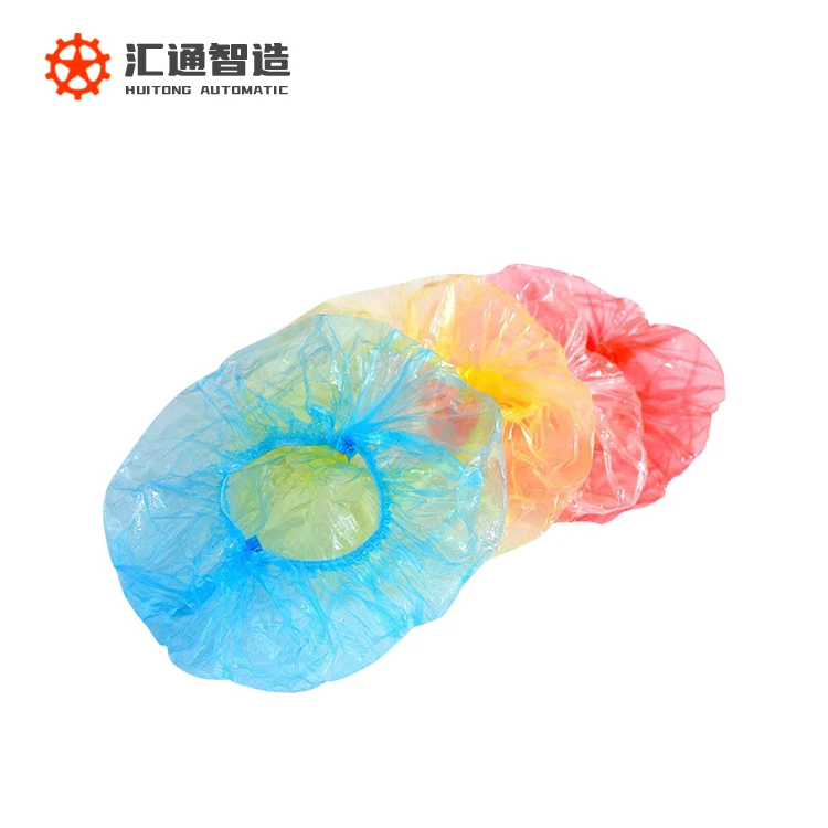 Bathing hat machine Disposable pe plastic shower hat double head making machine shower hat machines