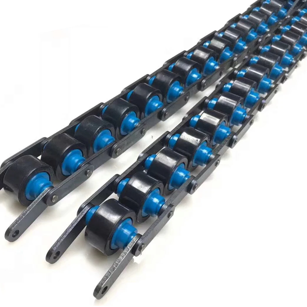Oem/Odm nylon roller silent free flow chain roller chain for home appliance assembly line