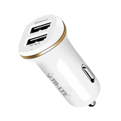 15w 5.0V 3.1A Mini Dual 2 USB Ports Cell Phone Fast Car Charger Adapter for Android
