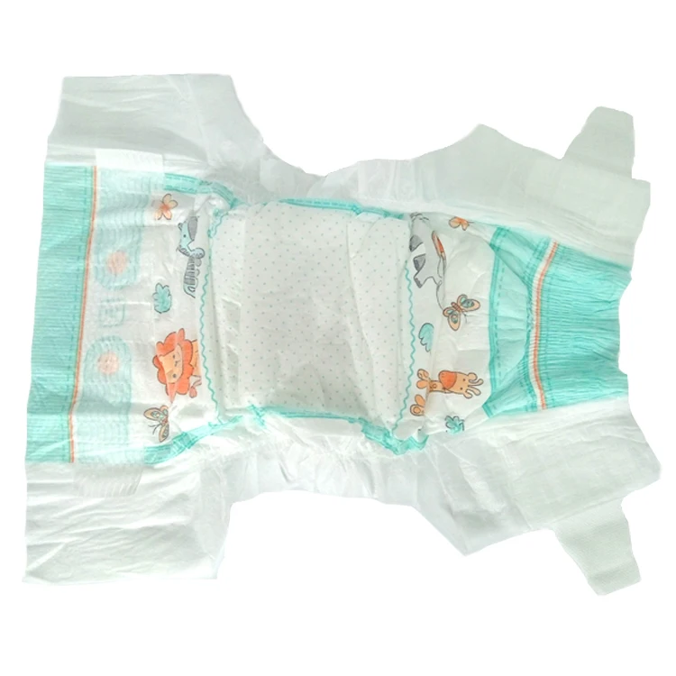 OEM High quality SAP and super absorbing performance baby diaper from China manufacturer M size hot sale Ghana market