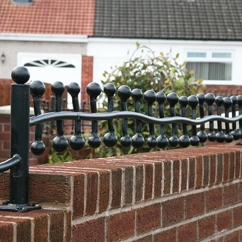cast iron fence houston acorn finials iron fences garden designs outdoor wrought iron fence