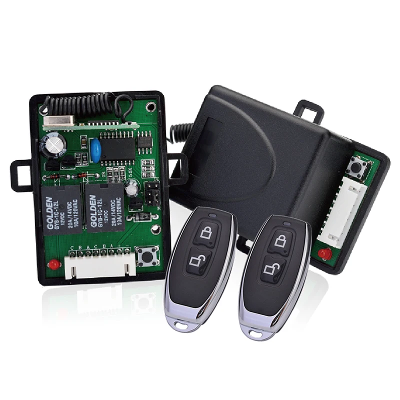 Фабрика дешевле 2 канальный беспроводной RF 433 МГц получатель-выключено переключатель контроллер