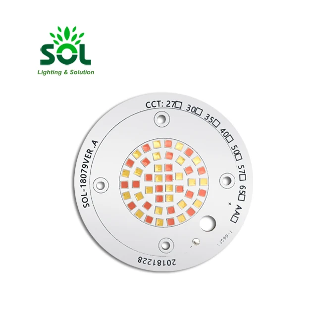 PCB Design and assembly Circuit Board Aluminum Round LED Grow Light PCBA