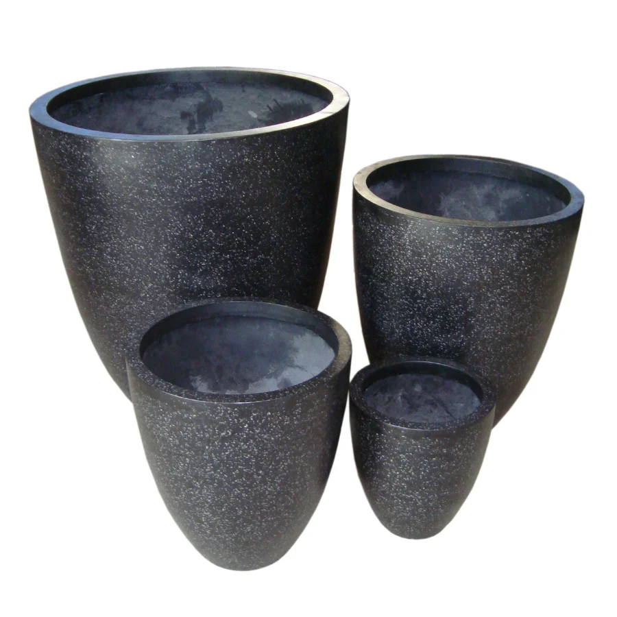 Flower Pots & Planters Fast Delivery Durable Matches Diverse Styles Round Shape Fiberglass Planter Garden Pots From Vietnam