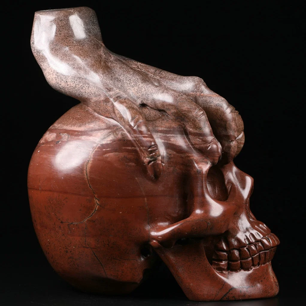 Wholesale 5.0 inch Crystal Skulls High Quality Hollow Carved Crystal Skulls Healing