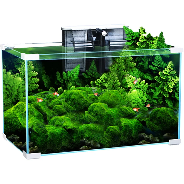 China Big Factory Good Price Ultra White Glass Fish Tank, Tabletop Fish Aquarium@