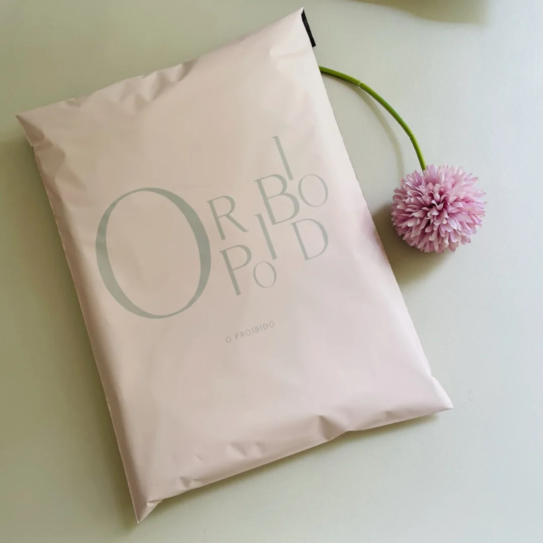 Custom Logo Printed Compostable Polymailer peach Plastic Mail Clothes Packaging EcoPoly Mailer Mailing Shipping Bag For Clothing