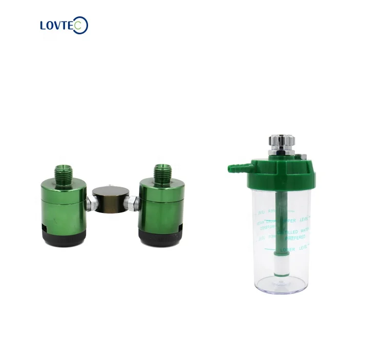 Lovtec high quality medical click style oxygen flowmeter wall bedhead unit type  for hospital bedhead