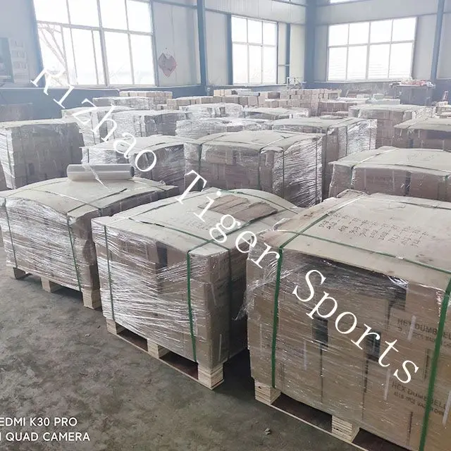 Rubber dumbbell manufacturer wholesale rubber hex dumbbell