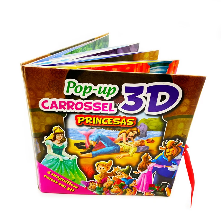 custom my best high quality handmade children educational 360 degree 3D pop up story books templates printable
