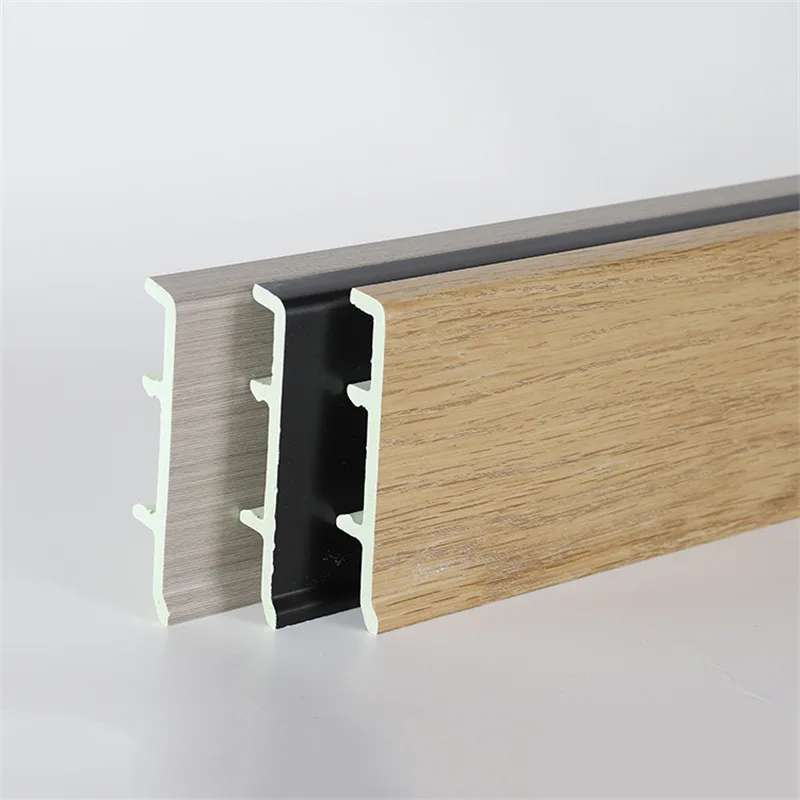 Factory Wholesale Concealed Aluminium Alloy Baseboard Recessed Skirting Baseboard