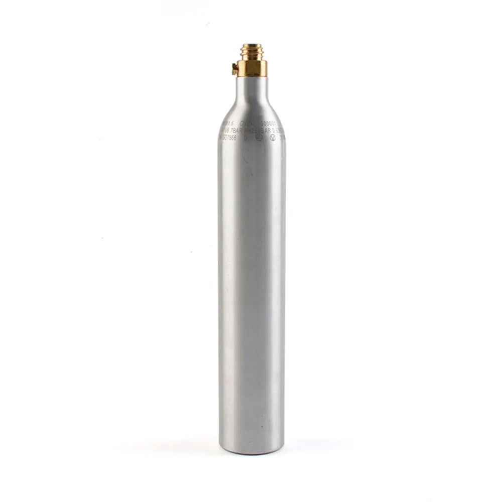 TPED 425g 0.6L Aluminum Cylinder Bottled CO2 Gas Cylinder for Food Grade Soda Beverage