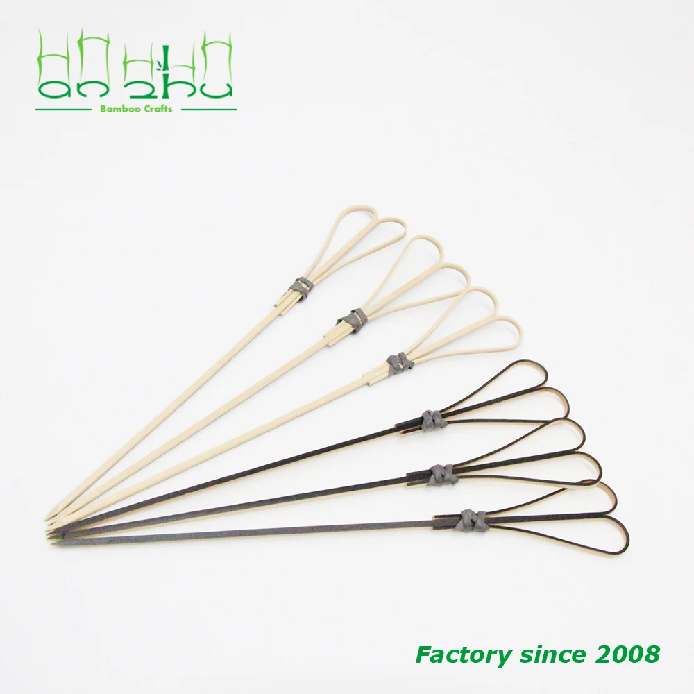 Коктейльные зубочистки 4 7 дюймов бамбуковые палочки в форме сердца Шпажки для колбасных принадлежностей