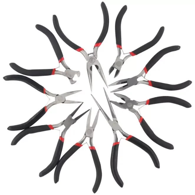 Hot SalesMulti-Purpose Carbon Steel Jewelry Pliers Pink Handle Strong Beading Hand Tools