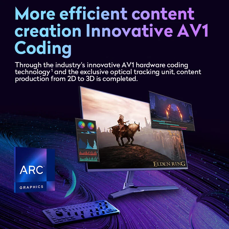 New Intel Arc A750 8GB GDDR6 placa de video GPU Graphics Card PC Intel Arc A750