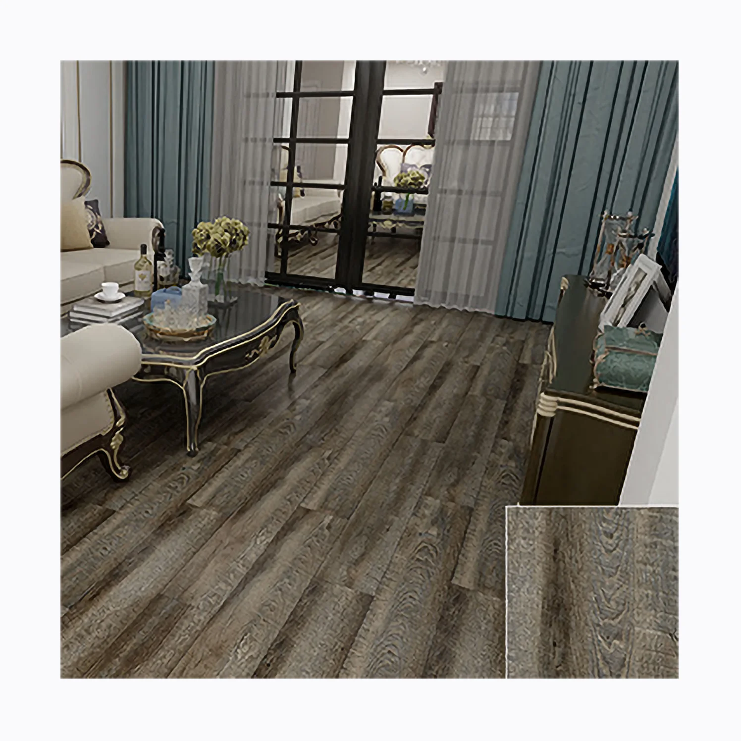 Waterproof Healthy PVC Plank Durable Interlocking Click System SPC Flooring Vinyl Tile