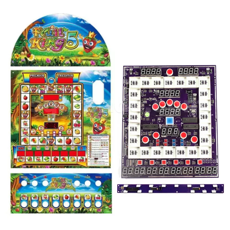 F-ruit King 5 Game Board Kit Machine Kit/ metro mario king Machine Coin Machine