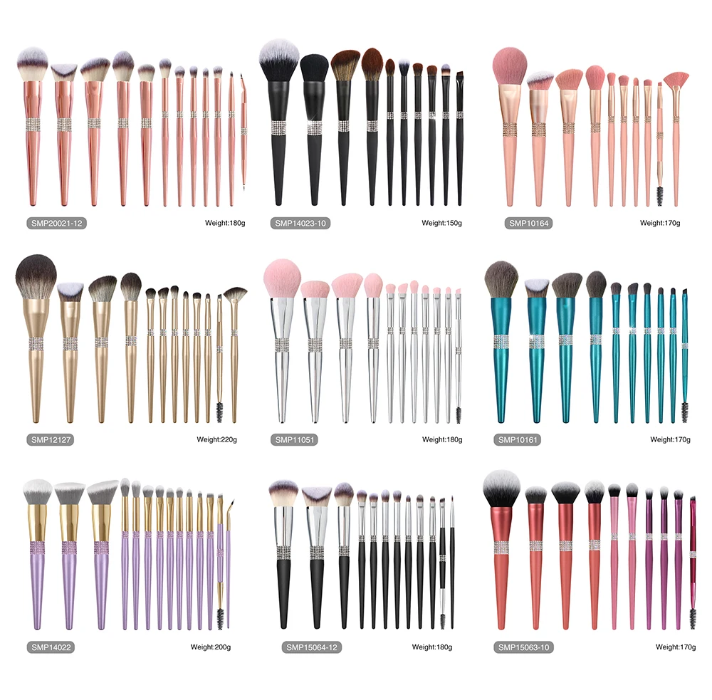 New Makeup Brush 14 Eye Shadow Eye Eye Shadow Makeup Tools Champagne Handle Makeup Brush Set