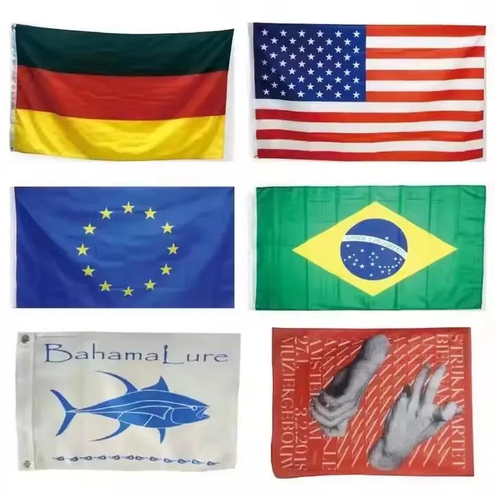 Custom Polyester Full Color Banners Signs For Indoor Outdoor Events Advertising Promotional Flags Custom