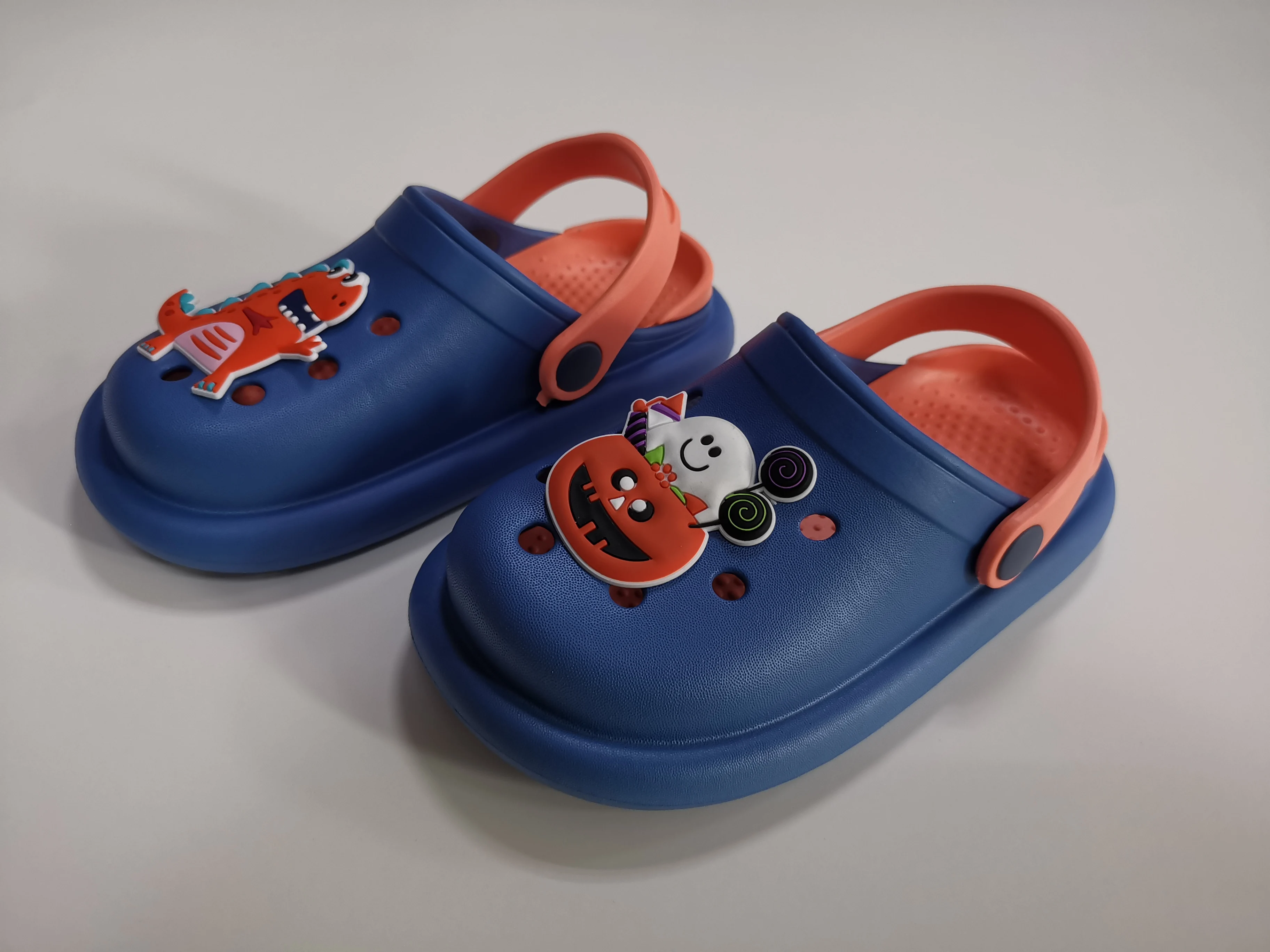 Child anti-slip clogs shoes EVA injection slingback sandal with air