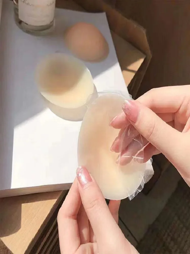Cross-border solid silicone breast patch self-adhesive adhesive ultra-thin breathable anti-bump areola pa