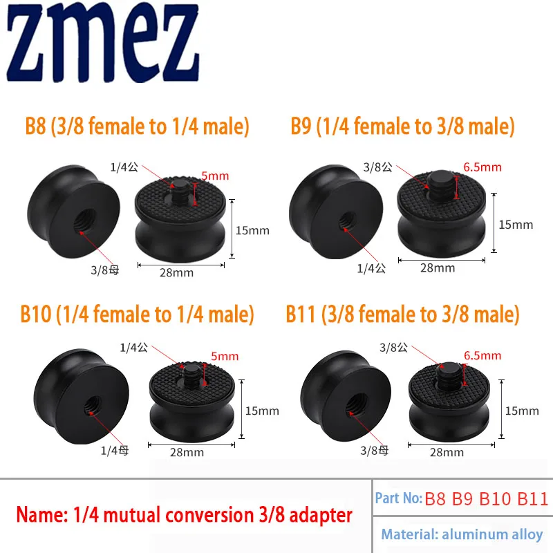 
Black 1/4 Male To 1/4 Female Screw Adapter For Camera Tripod L Type Bracket Stand Holder Hot Sale Best Promotion 