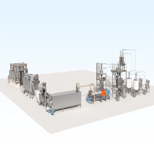 breakfast cereal grain construction machine corn puff core filled snack food production line breakfast cereal extruder machine