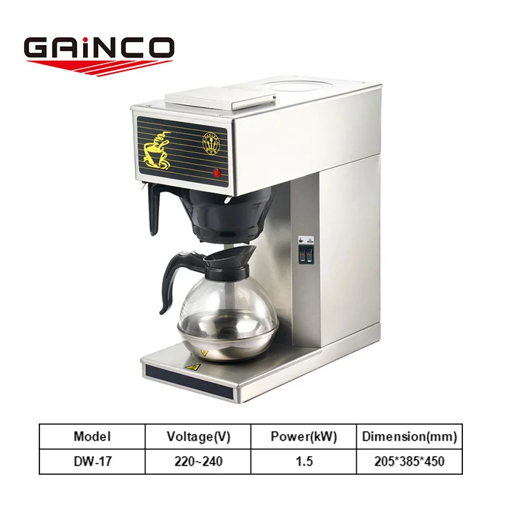 
Commercial Stainless Steel Turkish Arabic Electric Single Head Thermostat Coffee Machine Office Drip Coffee Maker 