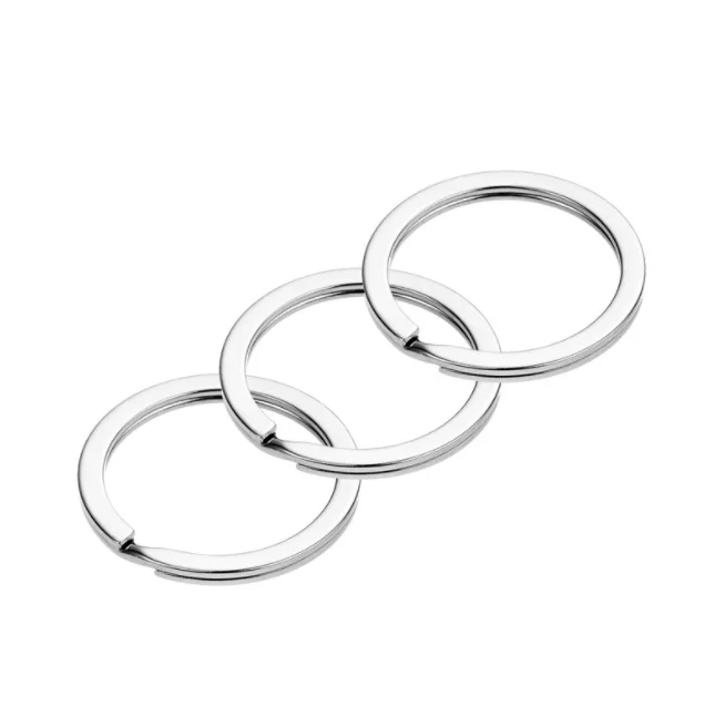 2022 keyring antirust split key flat key pet toys DIY key chain key ring