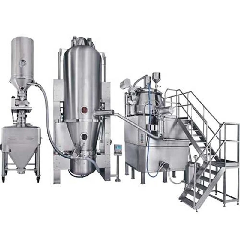 Multifunctional food chemical pharmaceutical powder granules making machine Boiling Spraying Granulation Drying Machine