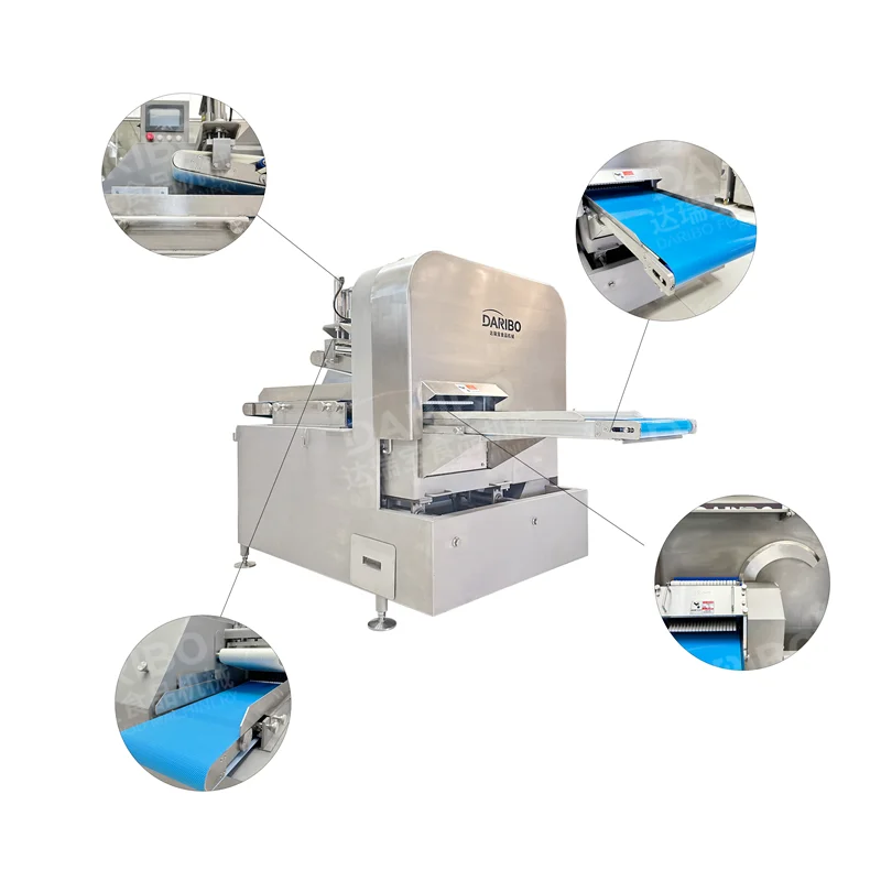 DARIBO Easy Cleaning Frozen Salmon Cubes Cutting Machine with Conveyor Belt for Hotels for Sale