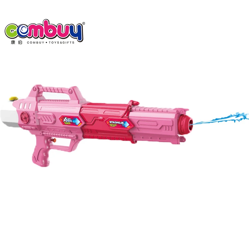 Three-stage elongate big portable outdoor play toy long range water gun
