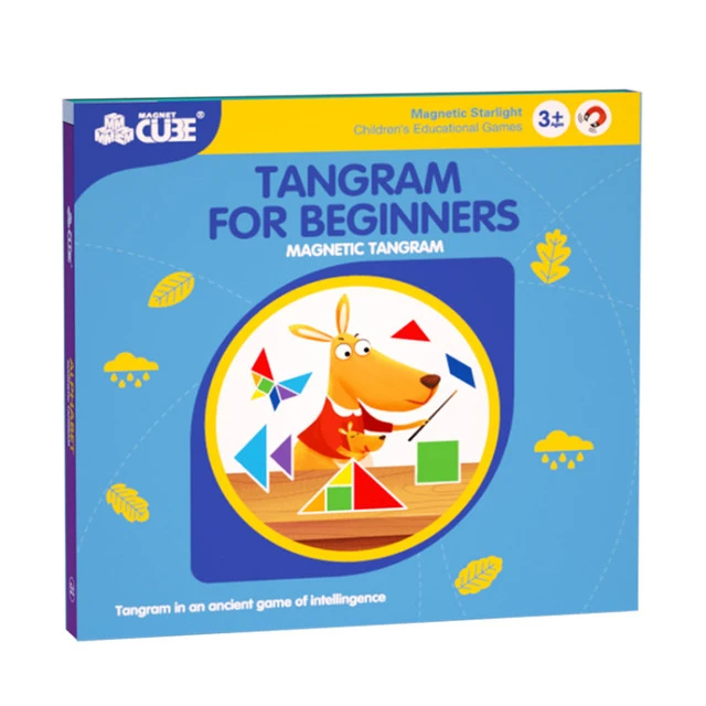 colorful 3d magnetic tangram puzzle toys